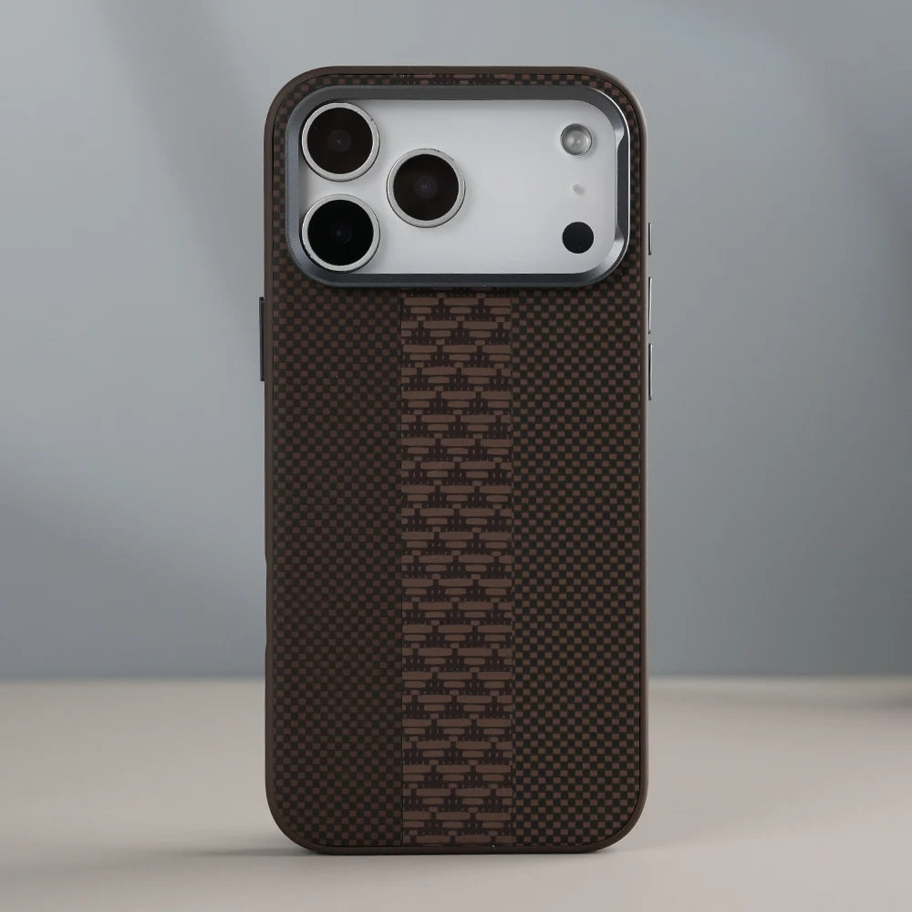 Luxury Leather Mobile Case for iPhone | Aramid Fiber Ultra Phone Cover - ShopOnCliQ