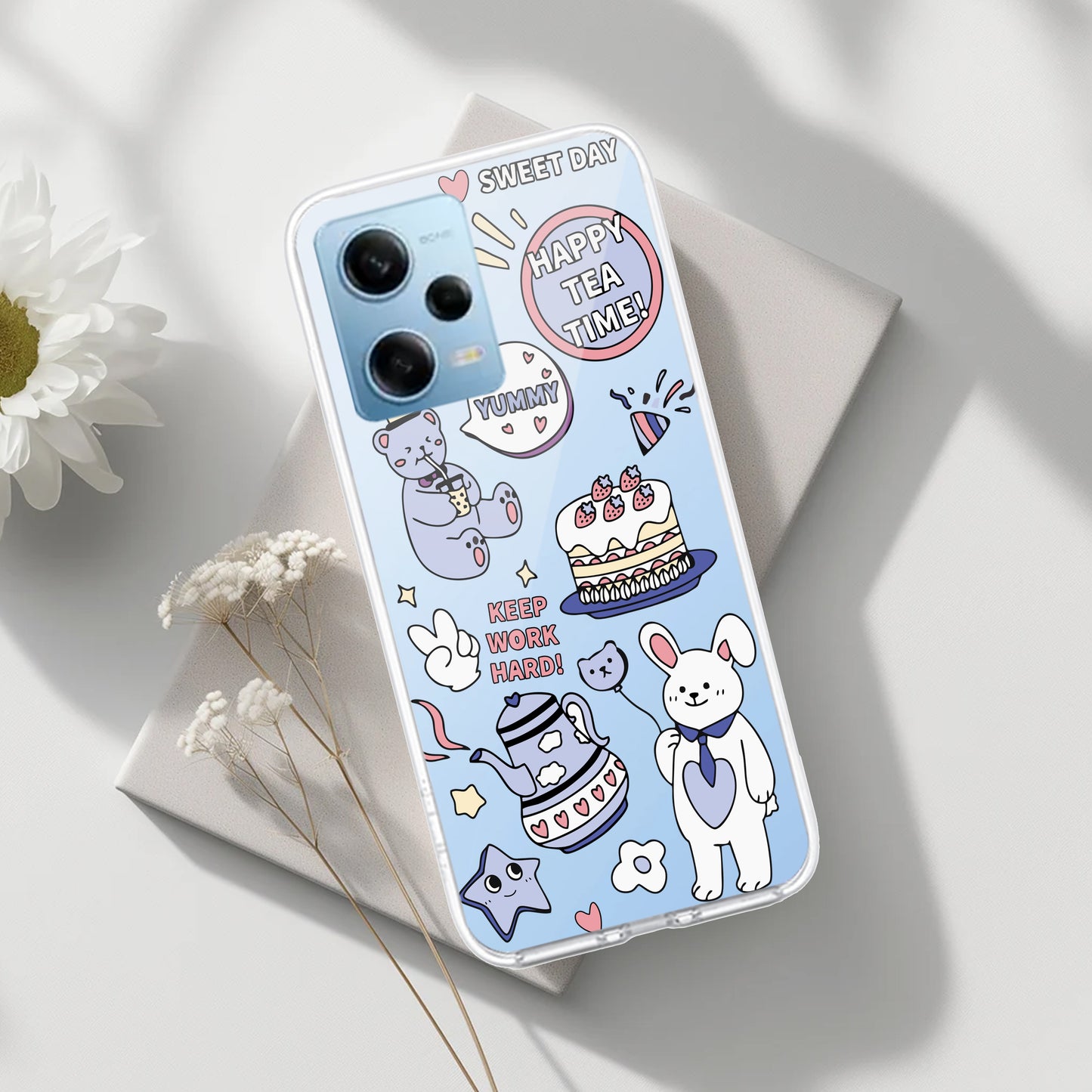 Happy Tea Time Transparent Silicon Case For Poco - ShopOnCliQ