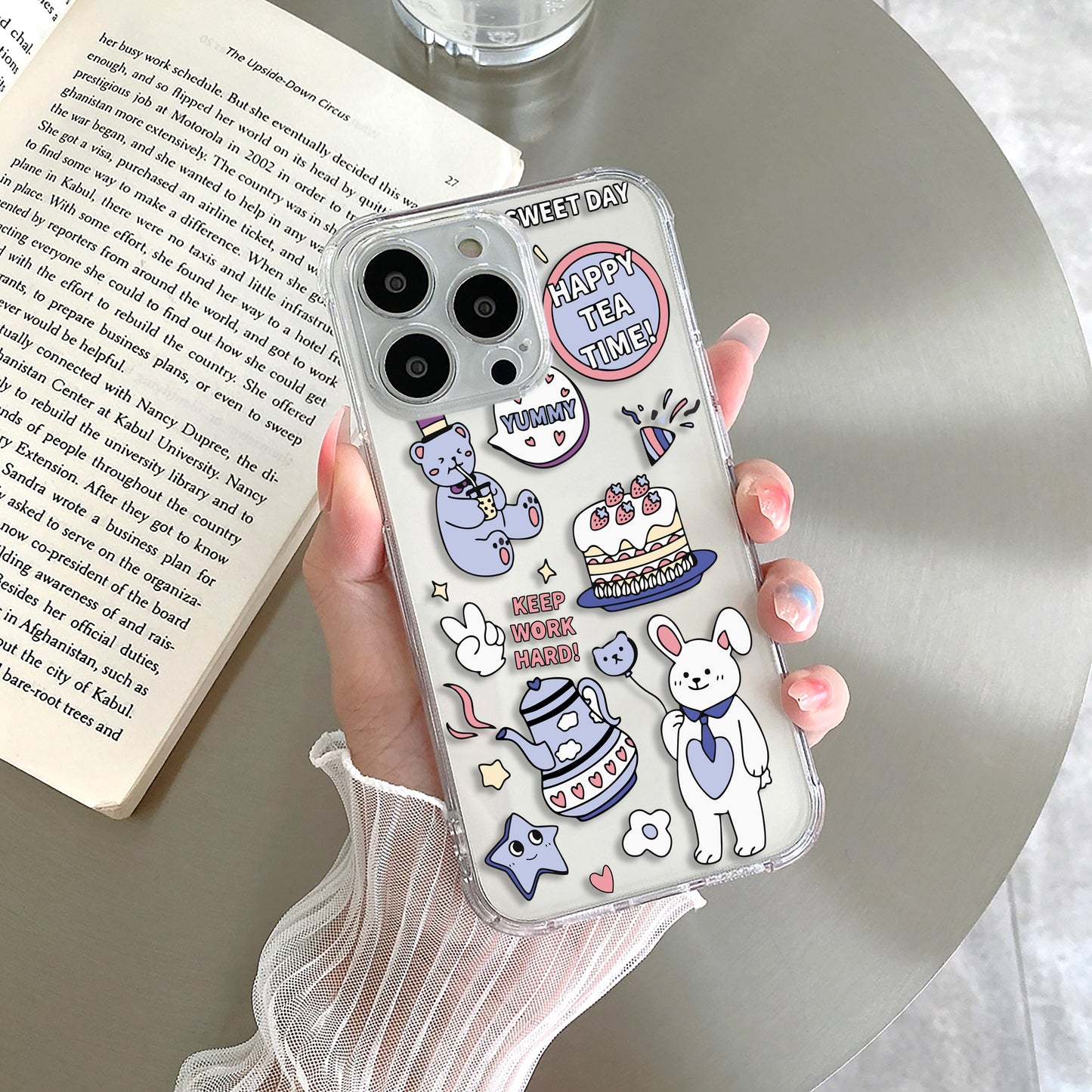 Happy Tea Time Transparent Silicon Case For Poco ShopOnCliQ