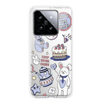 Happy Tea Time Transparent Silicon Case For Xiaomi 14 5G