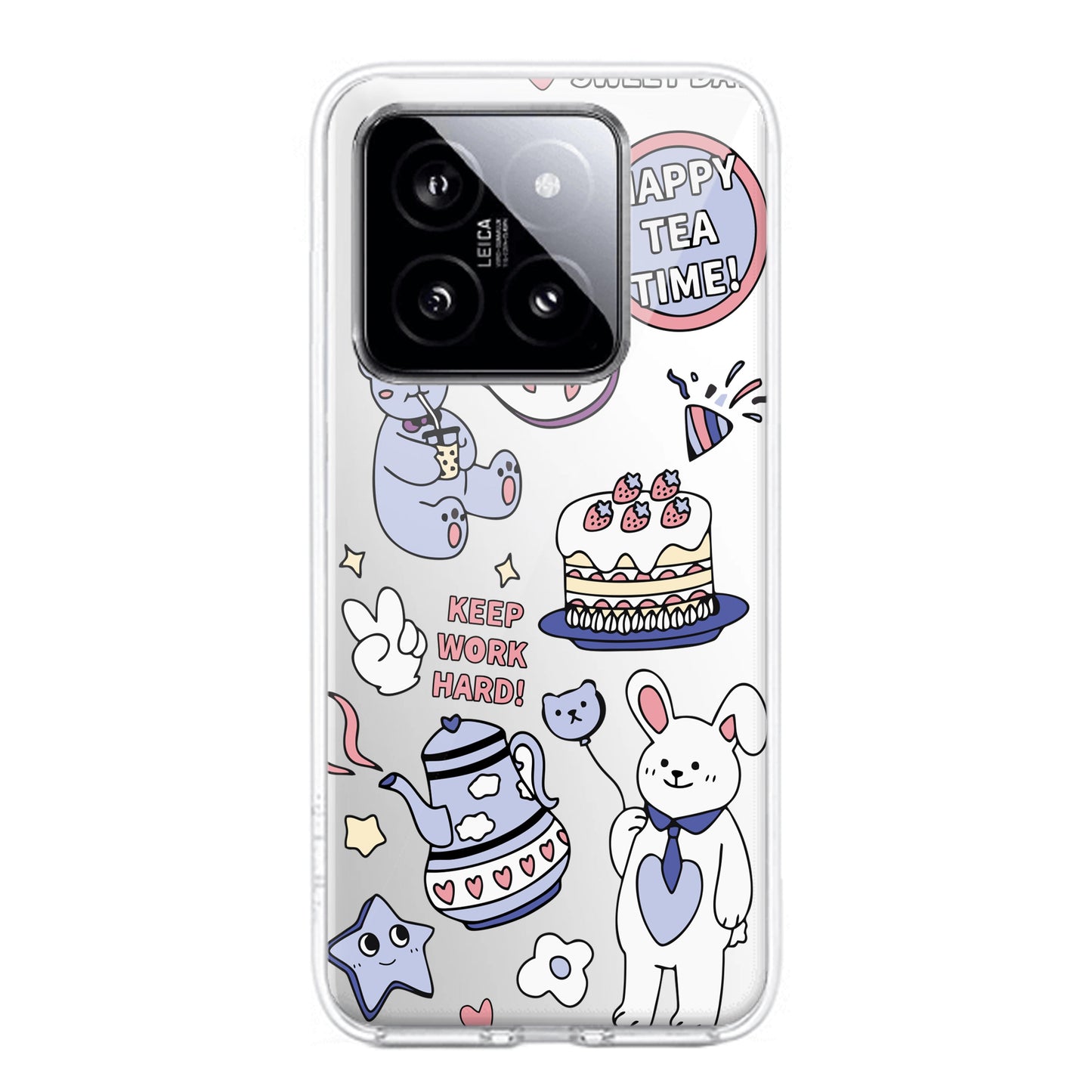 Happy Tea Time Transparent Silicon Case For Redmi/Xiaomi ShopOnCliQ