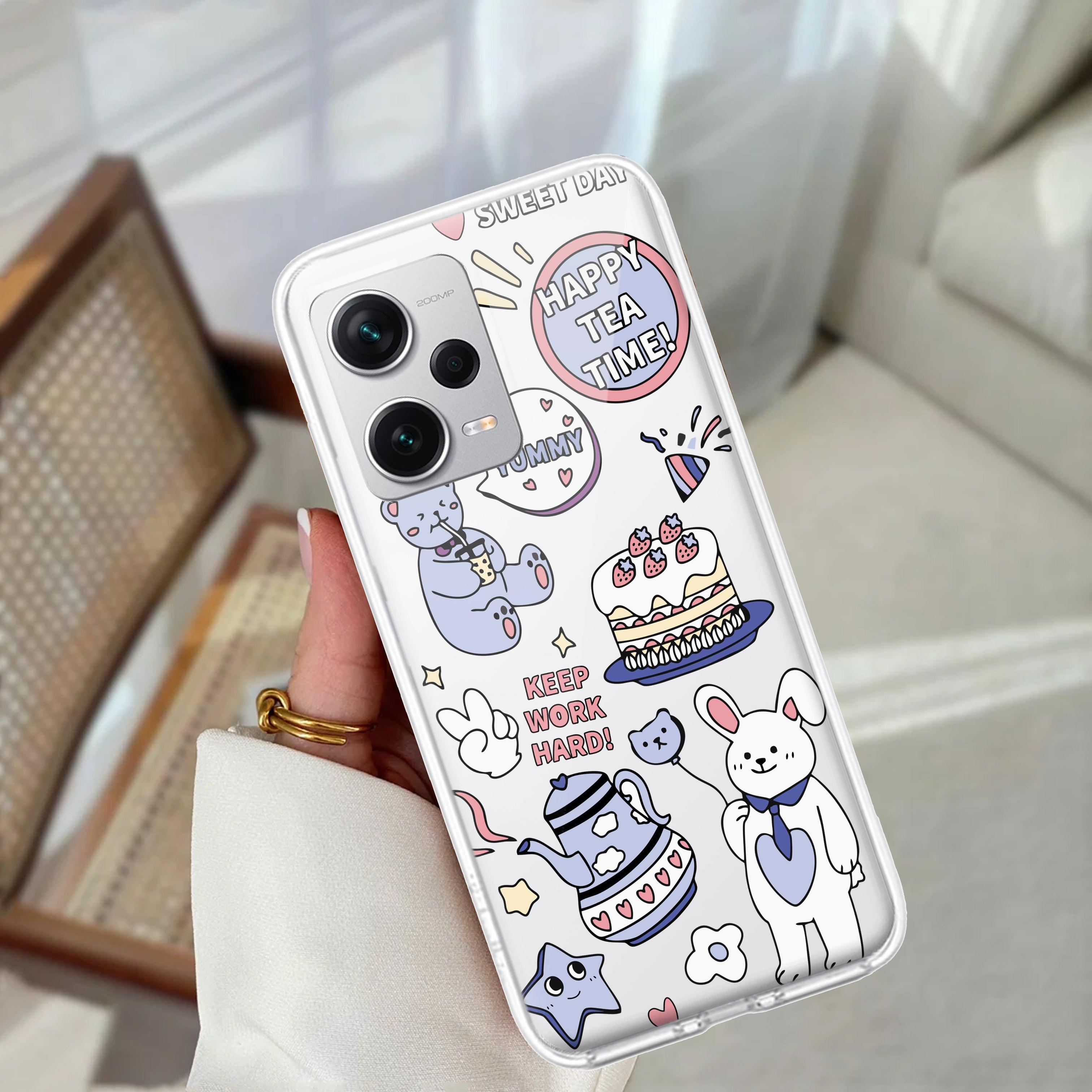 Happy Tea Time Transparent Silicon Case For Redmi/Xiaomi - ShopOnCliQ