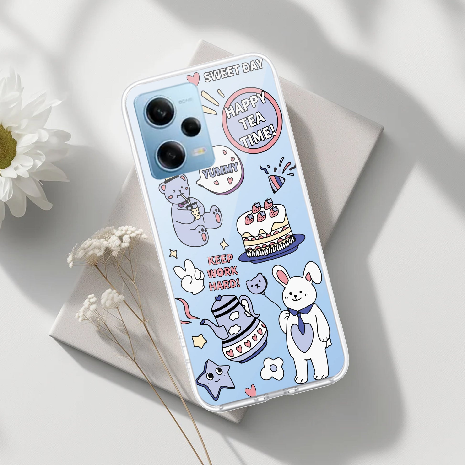 Happy Tea Time Transparent Silicon Case For Redmi/Xiaomi ShopOnCliQ