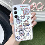 Happy Tea Time Transparent Silicon Case For Samsung Galaxy A05s 5G