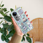 Happy Tea Time Transparent Silicon Case For Vivo V29 Pro 5G