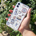 Happy Tea Time Transparent Silicon Case For iPhone 13 Pro Max