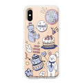 Happy Tea Time Anti Yellow Clear Case For iPhone X/Xs