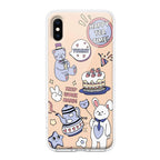 Happy Tea Time Transparent Silicon Case For iPhone