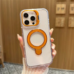 Transparent Rotated Ring Bracket Magnetic Phone Cover for iPhone - ShopOnCliQ