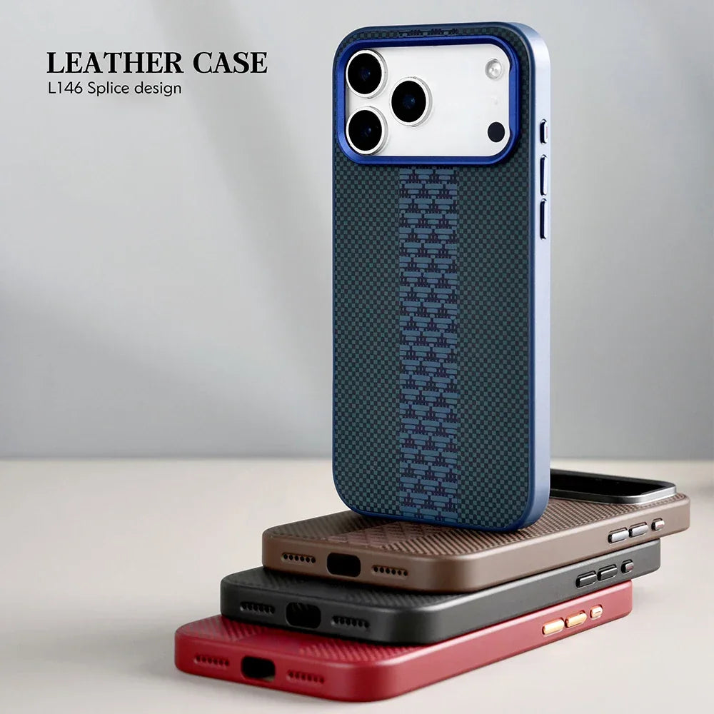 Luxury Leather Mobile Case for iPhone | Aramid Fiber Ultra Phone Cover - ShopOnCliQ