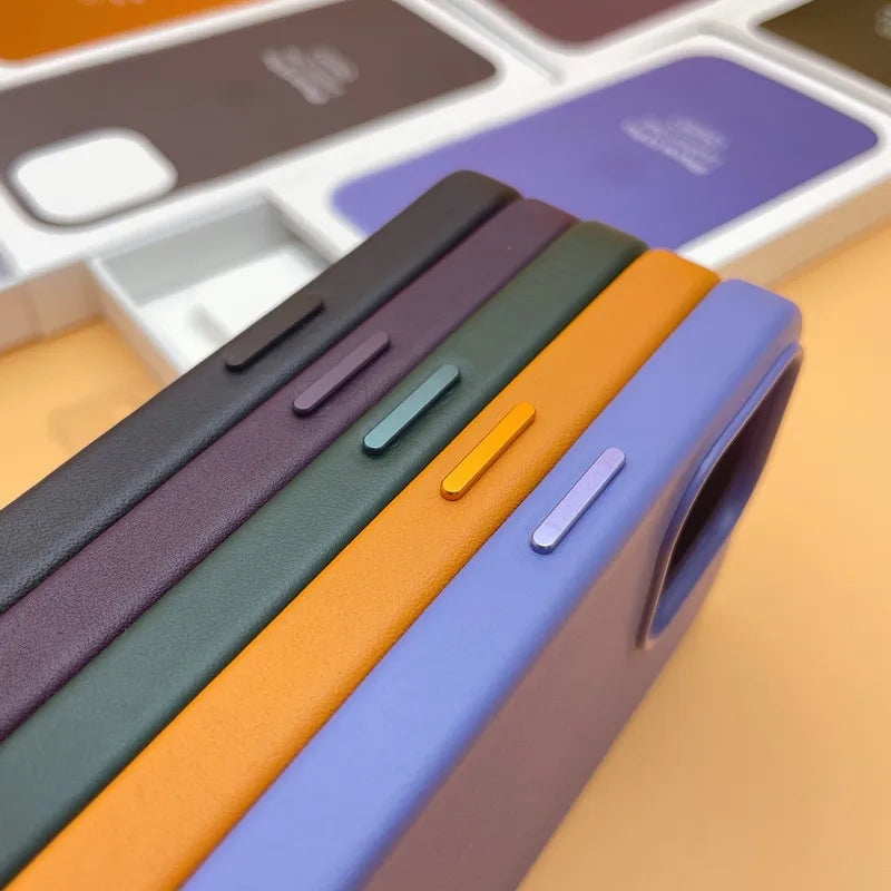 Original Magnetic PU Leather Shockproof Protective Phone Cover for iPhone