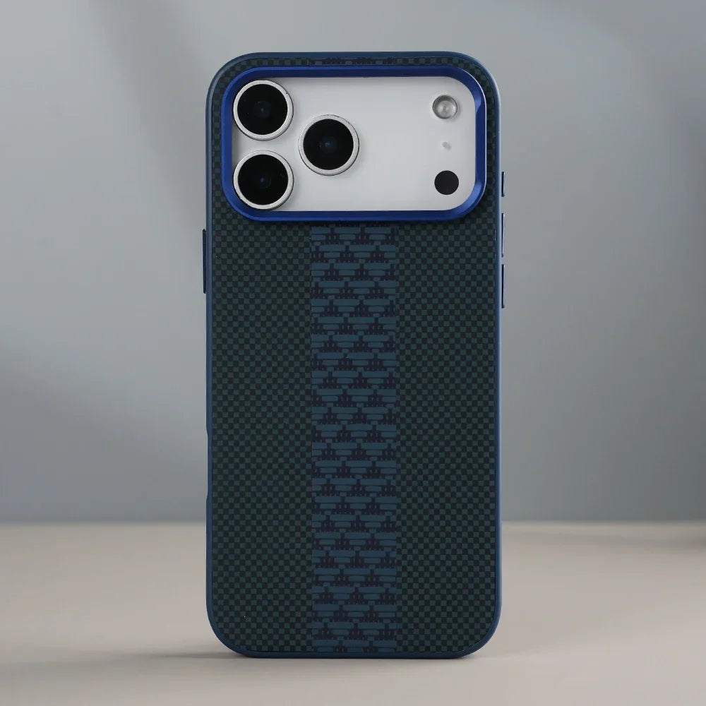 Luxury Leather Mobile Case for iPhone | Aramid Fiber Ultra Phone Cover - ShopOnCliQ