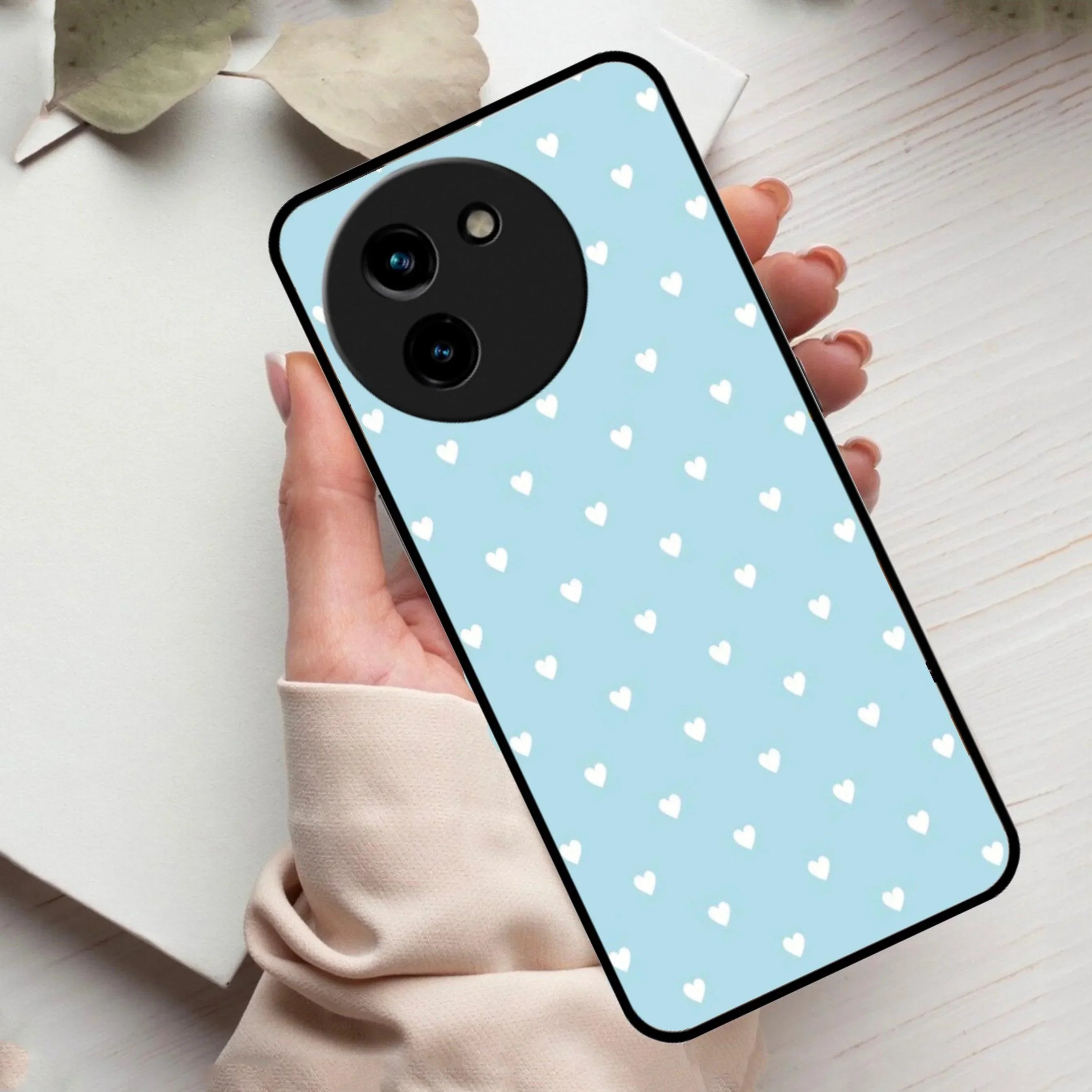 Heart Design Glossy Metal Case Cover For Vivo - ShopOnCliQ