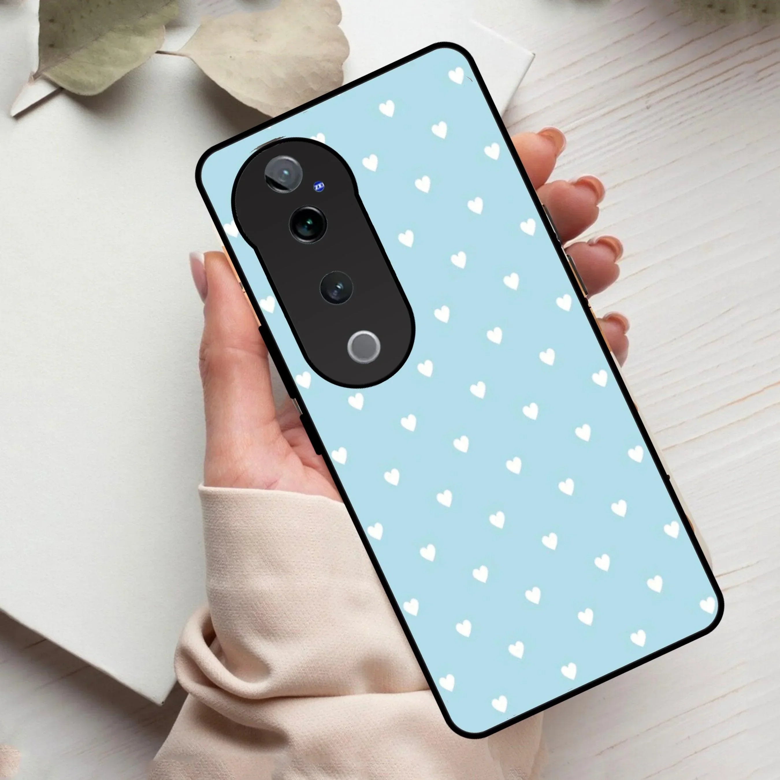 Heart Design Glossy Metal Case Cover For Vivo - ShopOnCliQ