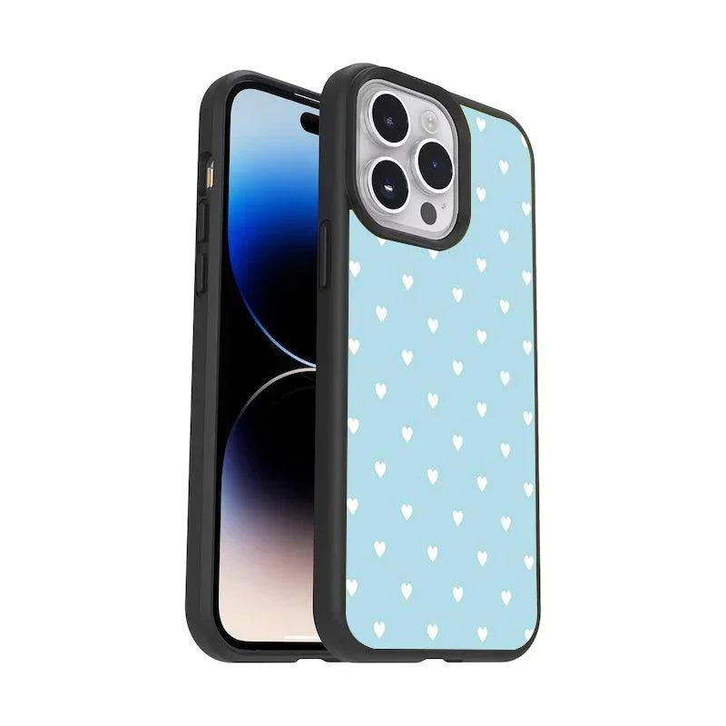 Heart Design Glossy Metal Case Cover For iPhone - ShopOnCliQ
