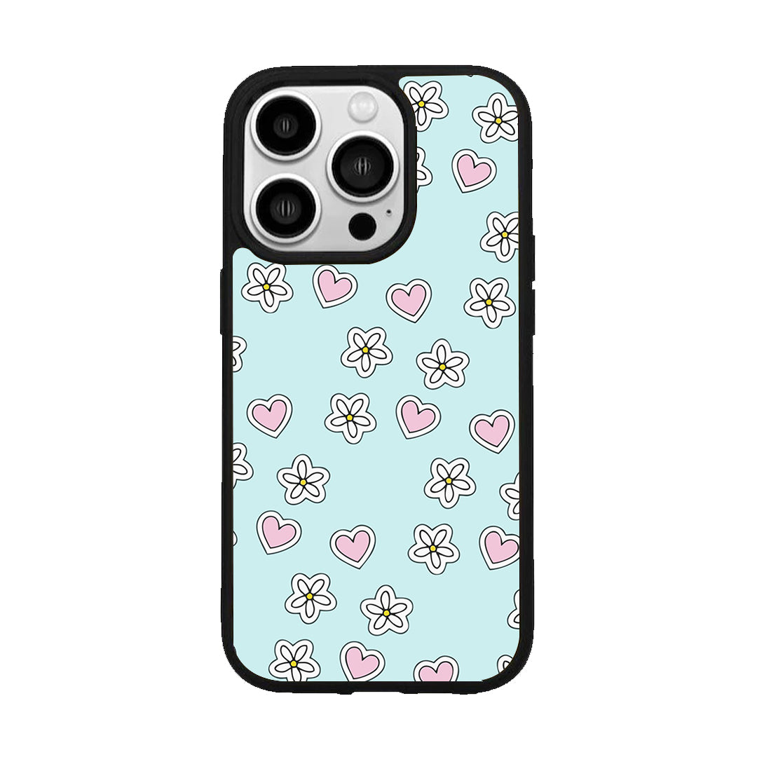 Heart With Blossom Glossy Metal Case Cover For iPhone ShopOnCliQ