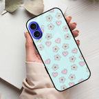 Heart With Blossom Glossy Metal Case Cover For iPhone - ShopOnCliQ