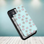 Heart With Flower Glossy Metal Case Cover For Oppo - ShopOnCliQ
