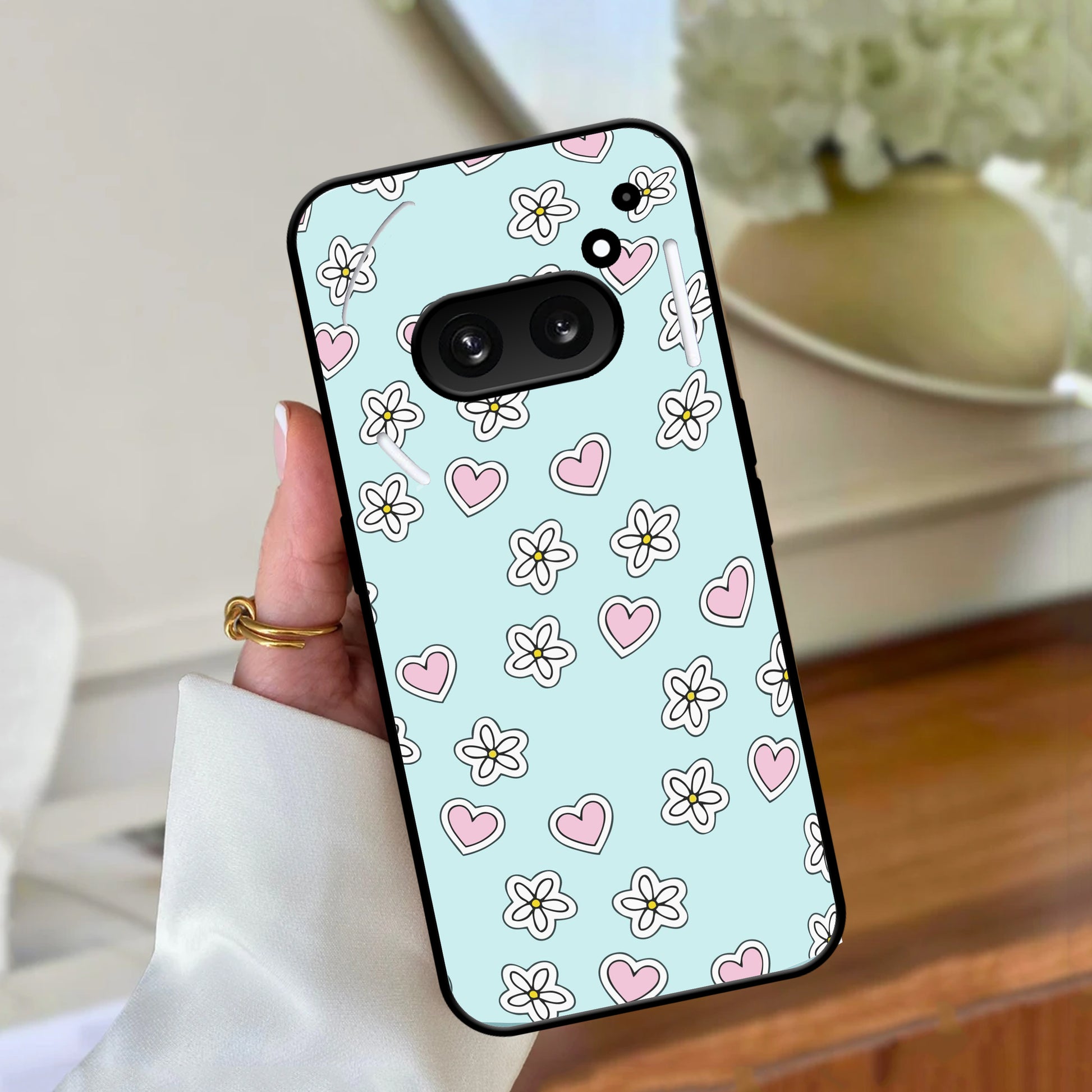 Heart with Blossom Glossy Metal Case Cover For Nothing ShopOnCliQ