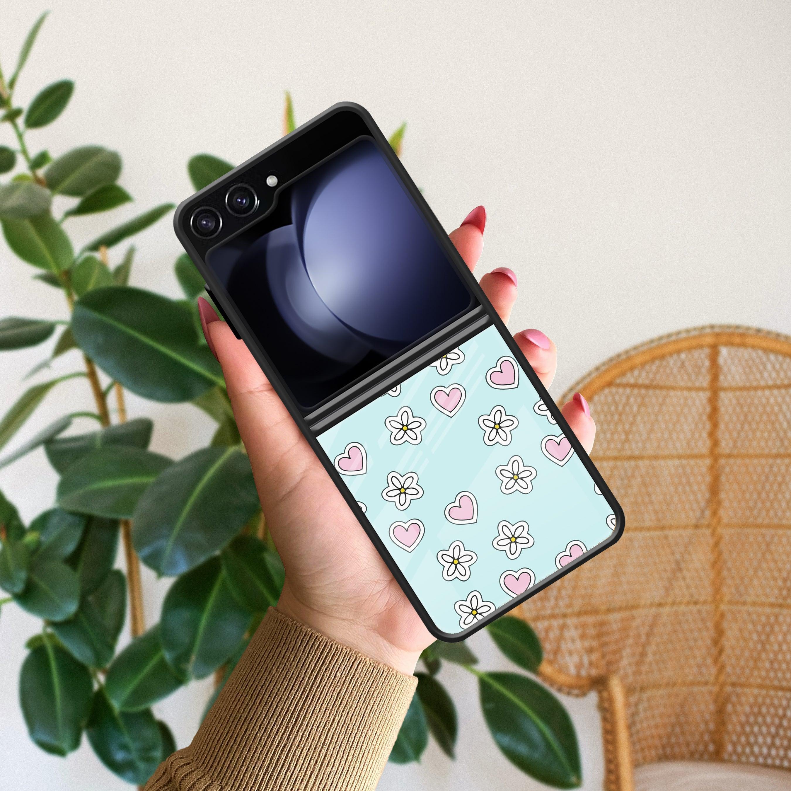 Heart with Blossom Glossy Metal Case Cover For Samsung - ShopOnCliQ