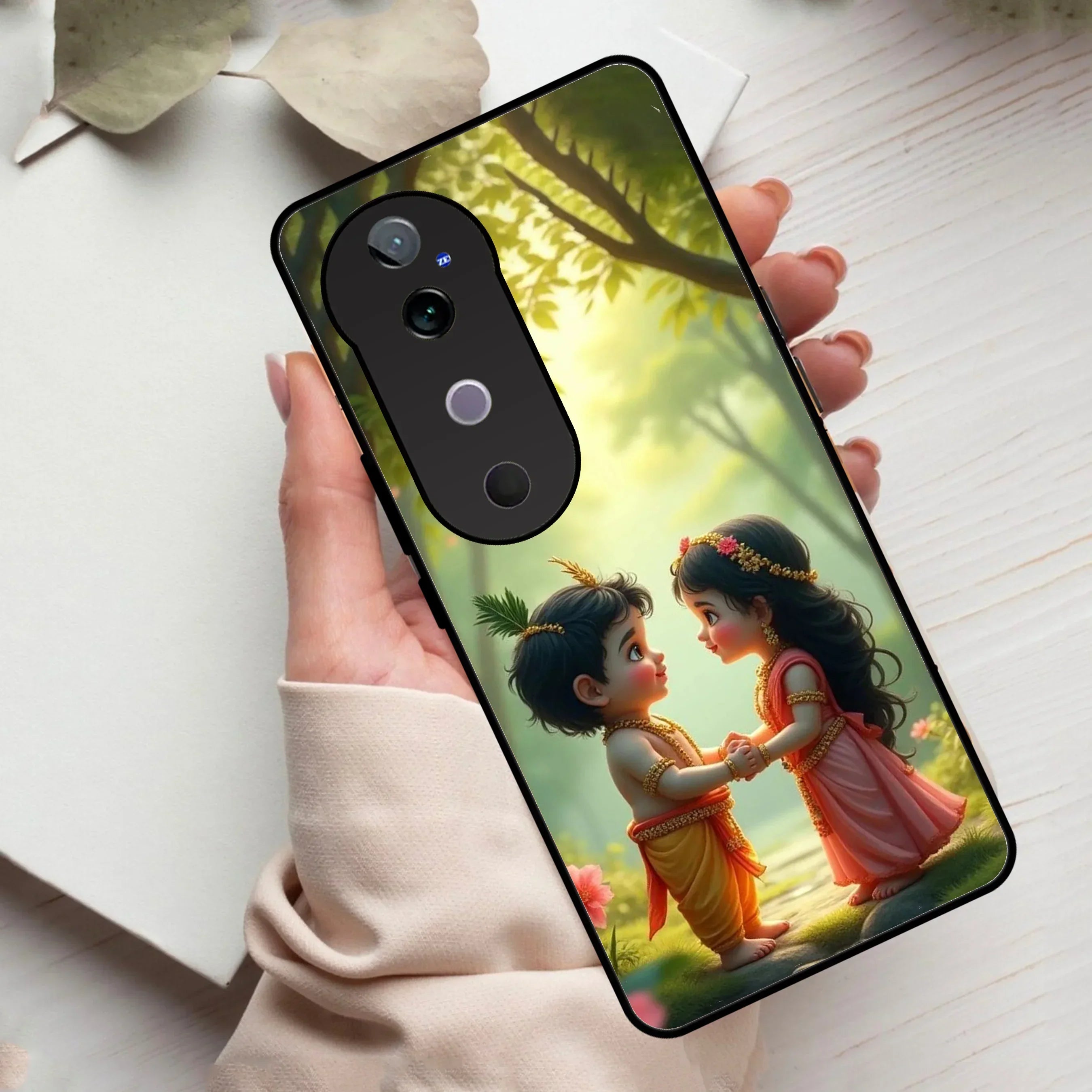 Heavenly Bond Glass Case Cover For Vivo - ShopOnCliQ