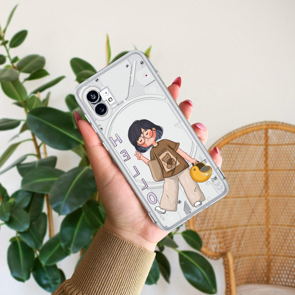 Hello Honey Transparent Silicon Case For Nothing - ShopOnCliQ
