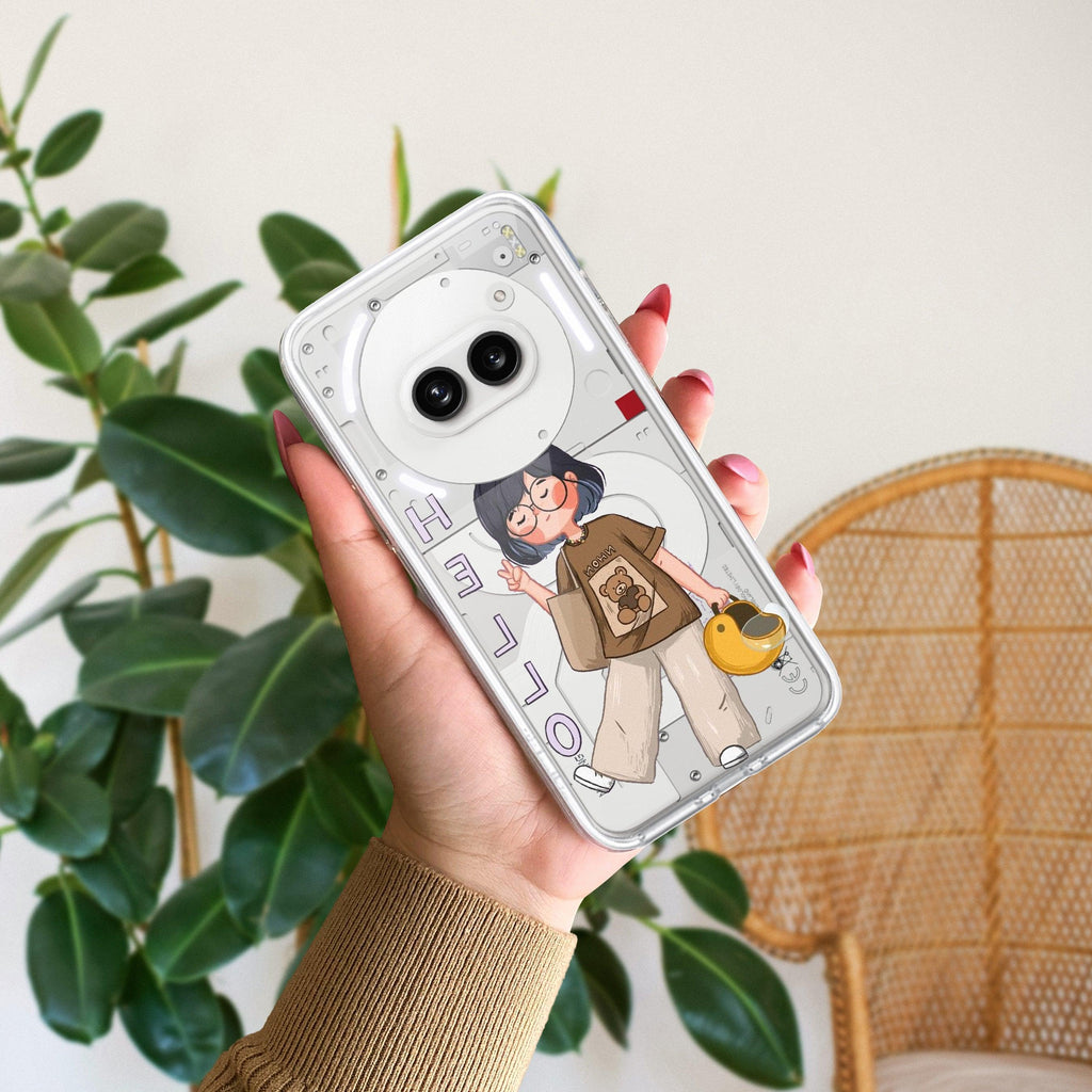 Hello Honey Transparent Silicon Case For Nothing - ShopOnCliQ