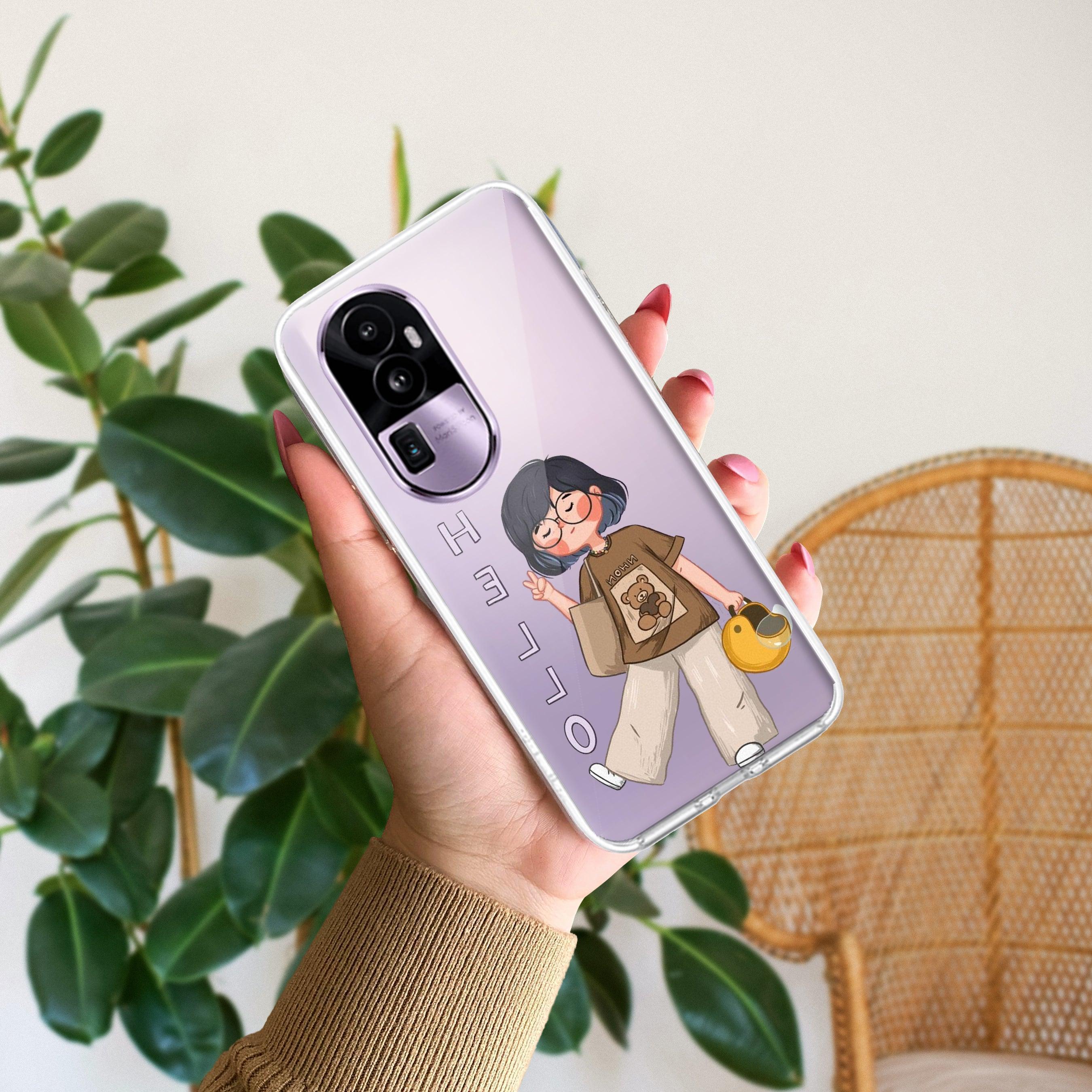 Hello Honey Transparent Silicon Case For Oppo Reno 8 Pro 5G