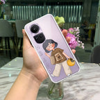 Hello Honey Transparent Silicon Case For Oppo Reno 8 5G