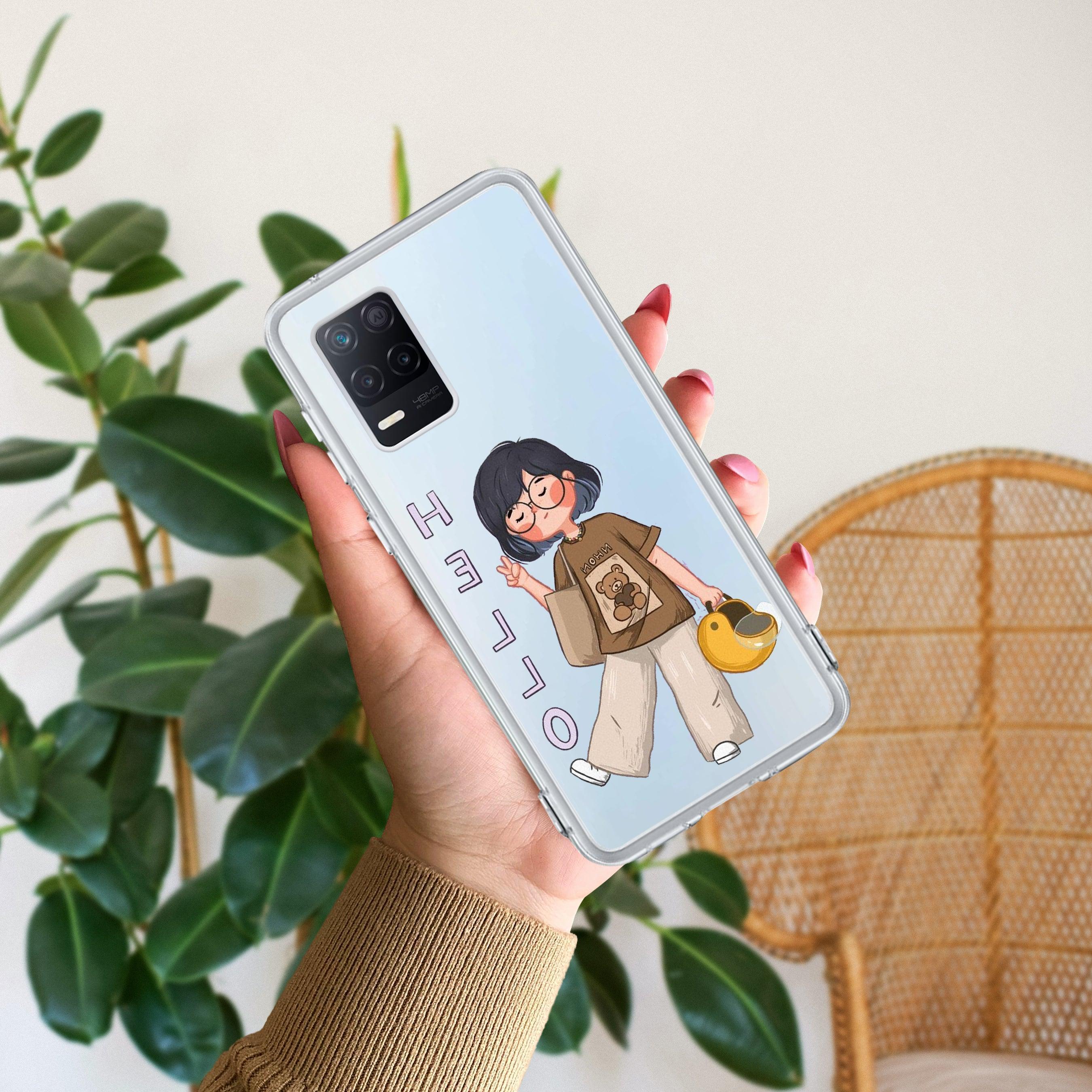 Hello Honey Transparent Silicon Case For Realme P1 Pro 5G