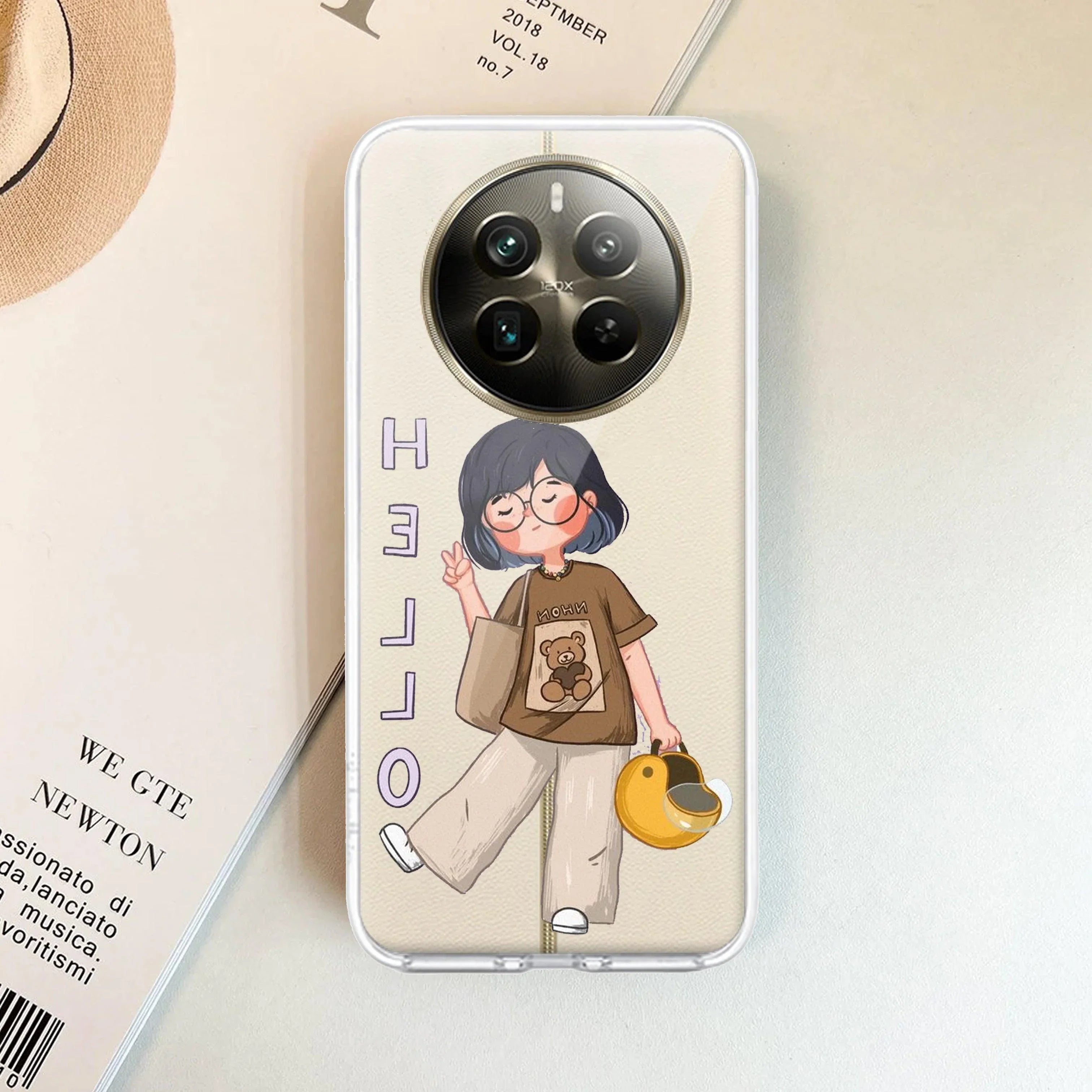 Hello Honey Transparent Silicon Case For Realme GT 6 5G