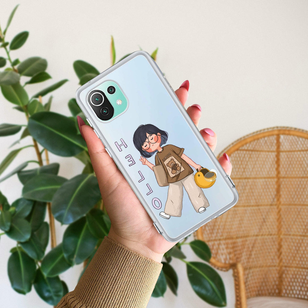 Hello Honey Transparent Silicon Case For Mi 11 Lite / Xiaomi 11 Lite NE 5G