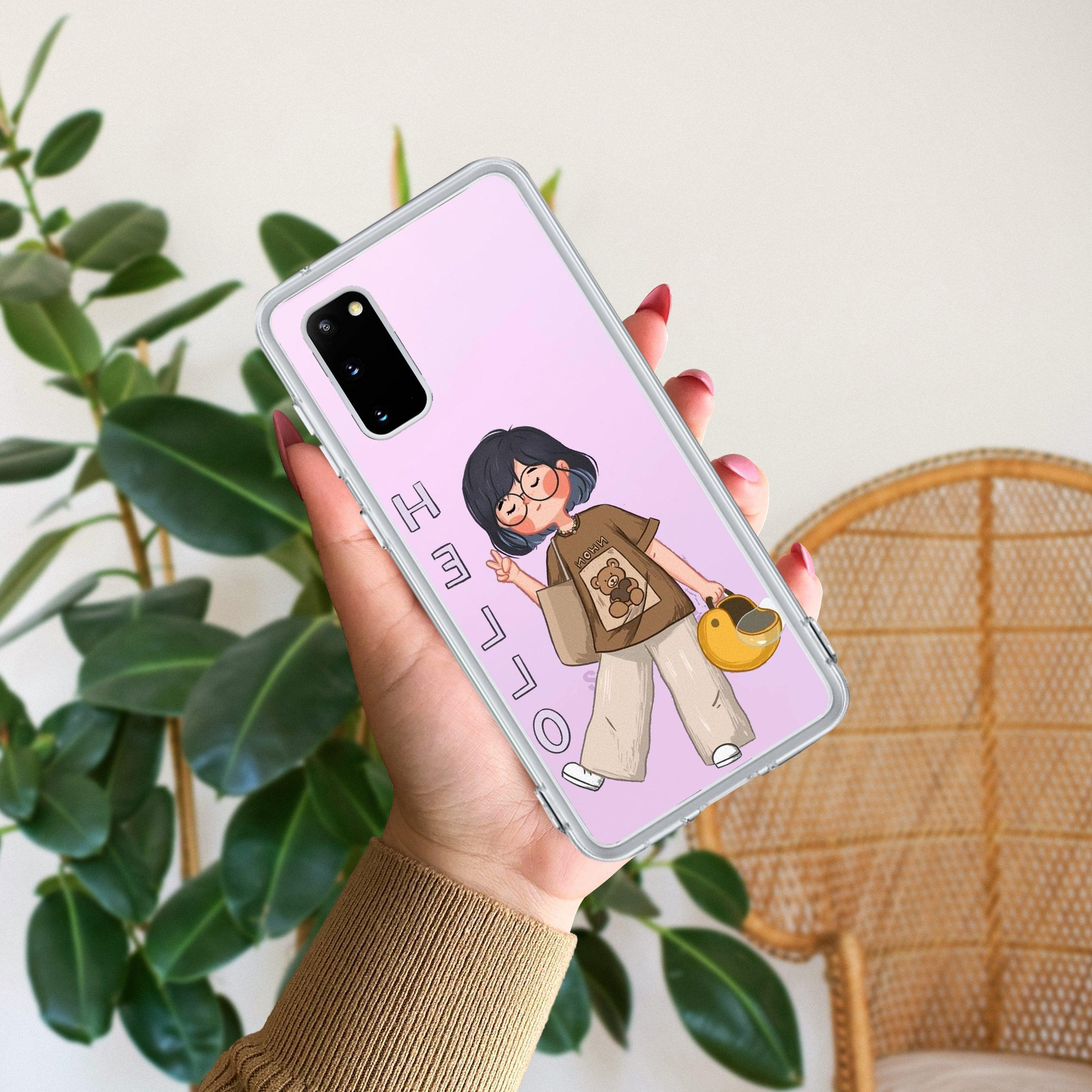 Hello Honey Transparent Silicon Case For Samsung