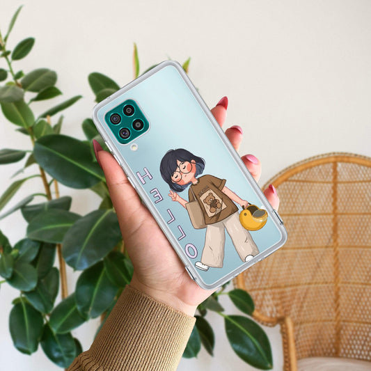 Hello Honey Transparent Silicon Case For Samsung