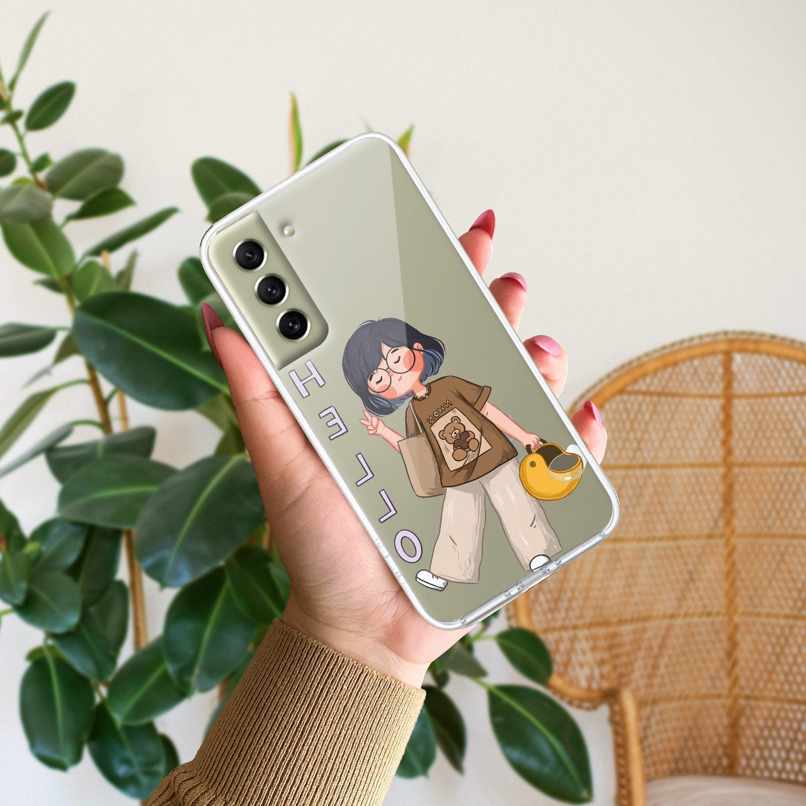 Hello Honey Transparent Silicon Case For Samsung