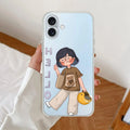Hello Honey Transparent Silicon Case For iPhone 16