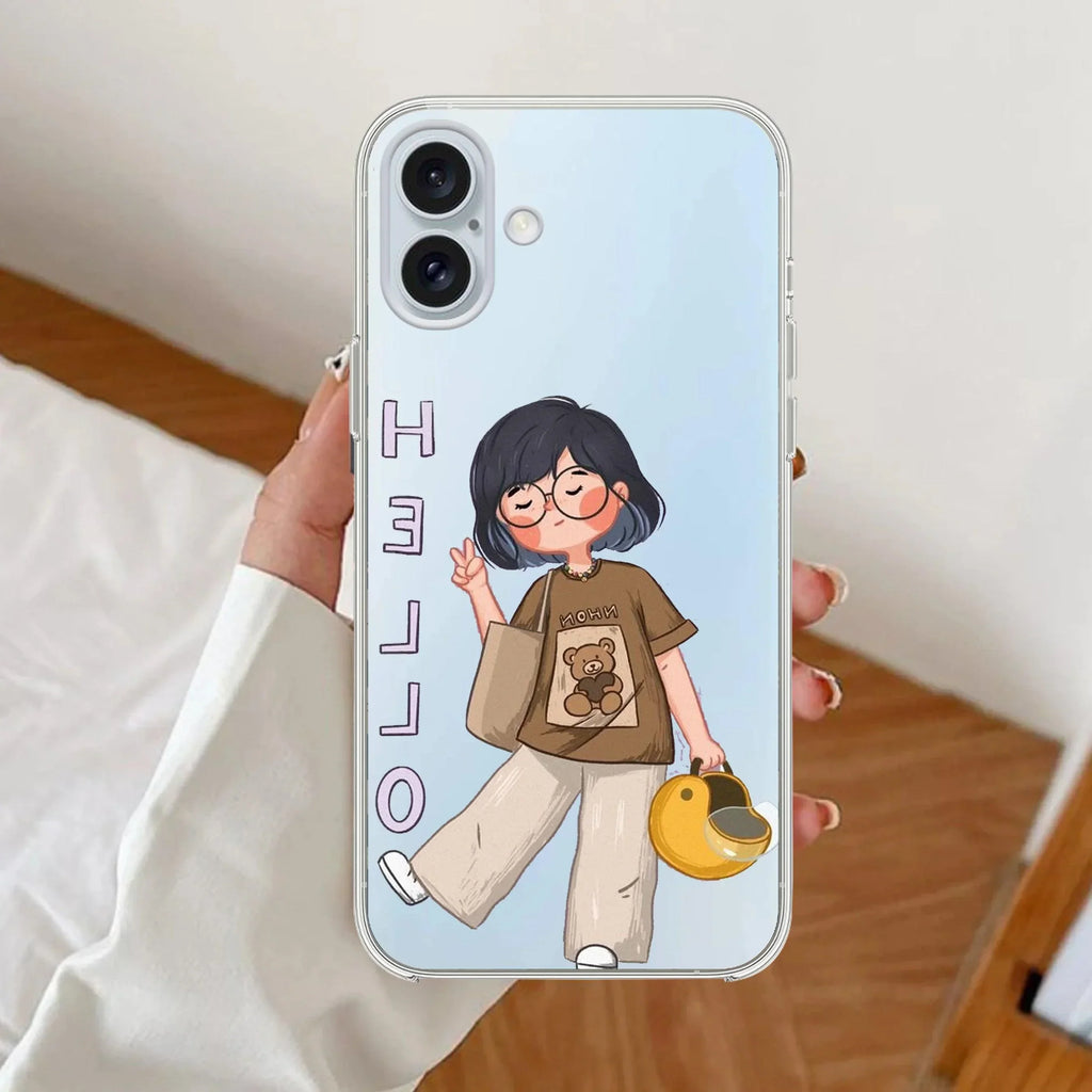 Hello Honey Transparent Silicon Case For Google Pixel 10 Pro
