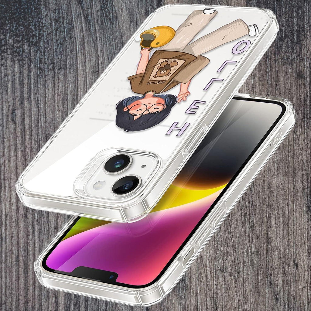 Hello Honey Transparent Silicon Case For iPhone 15 Pro Max