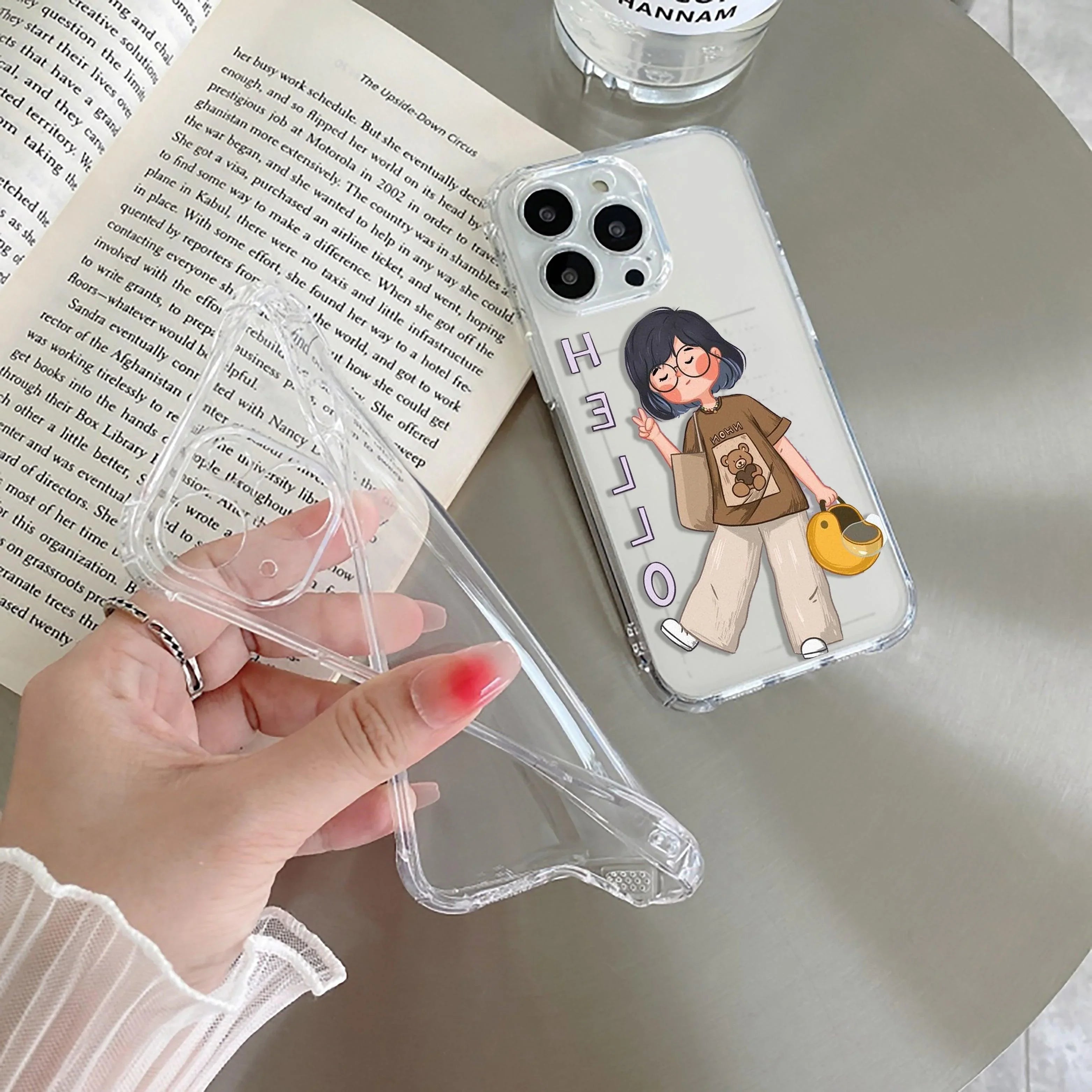 Hello Honey Transparent Silicon Case For iPhone 15 Plus