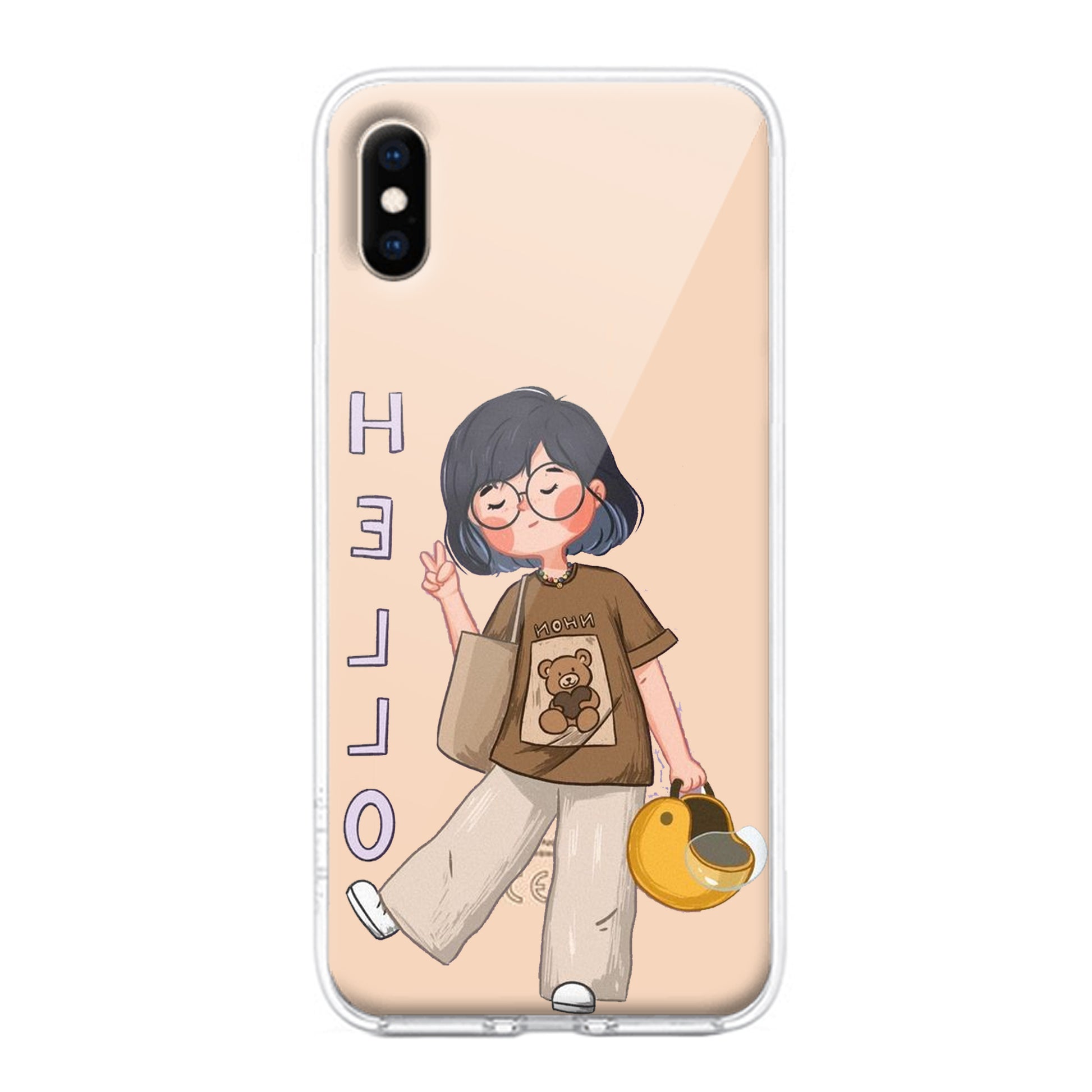 Hello Honey Transparent Silicon Case For iPhone ShopOnCliQ