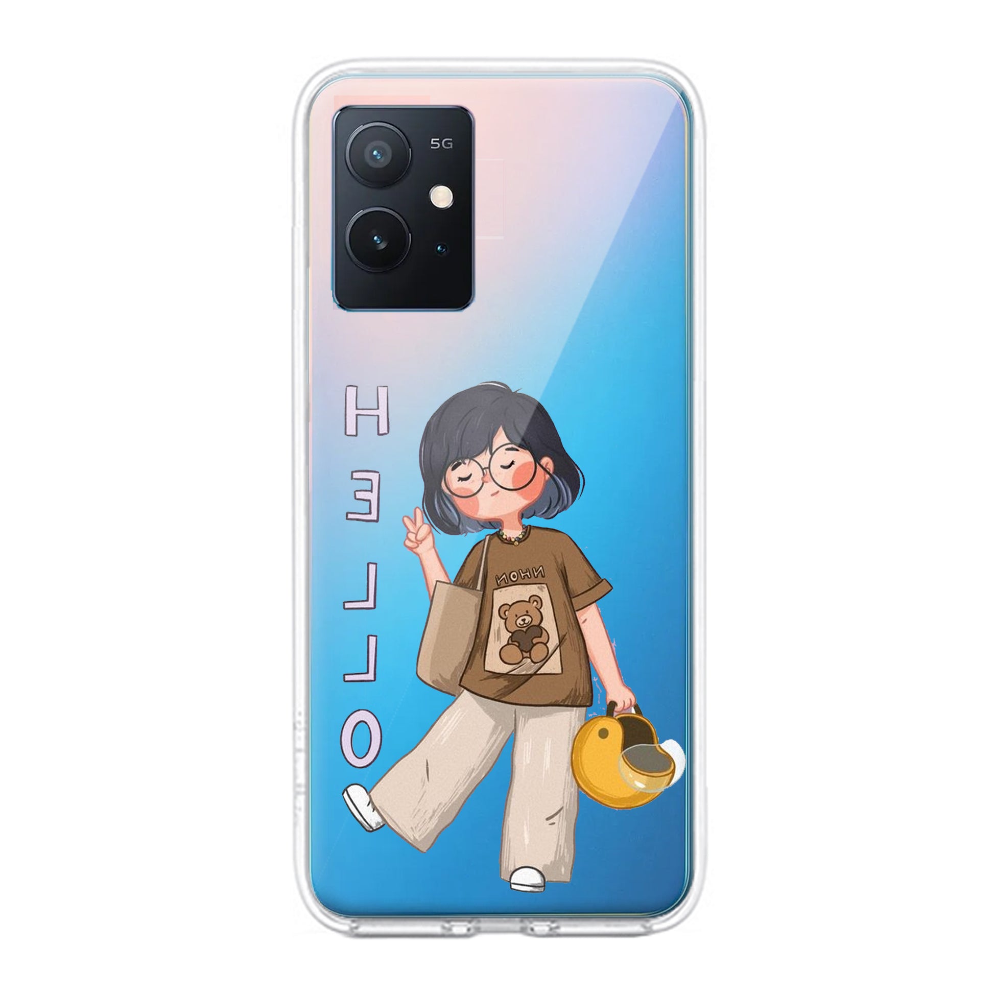 Hello Honey Transparent Silicon Case For iQOO ShopOnCliQ