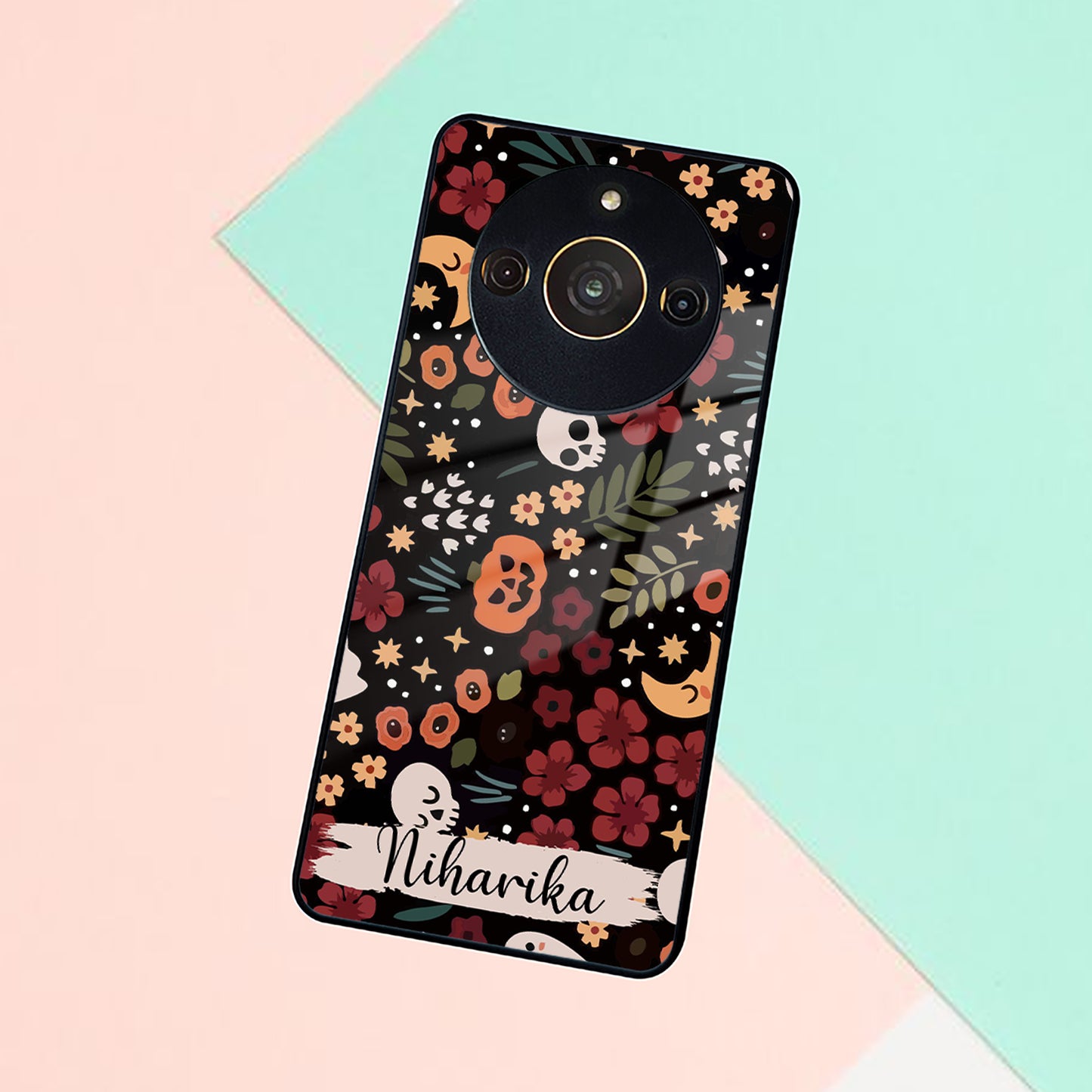 Hellowean Customize Glass Case Cover For Realme/Narzo