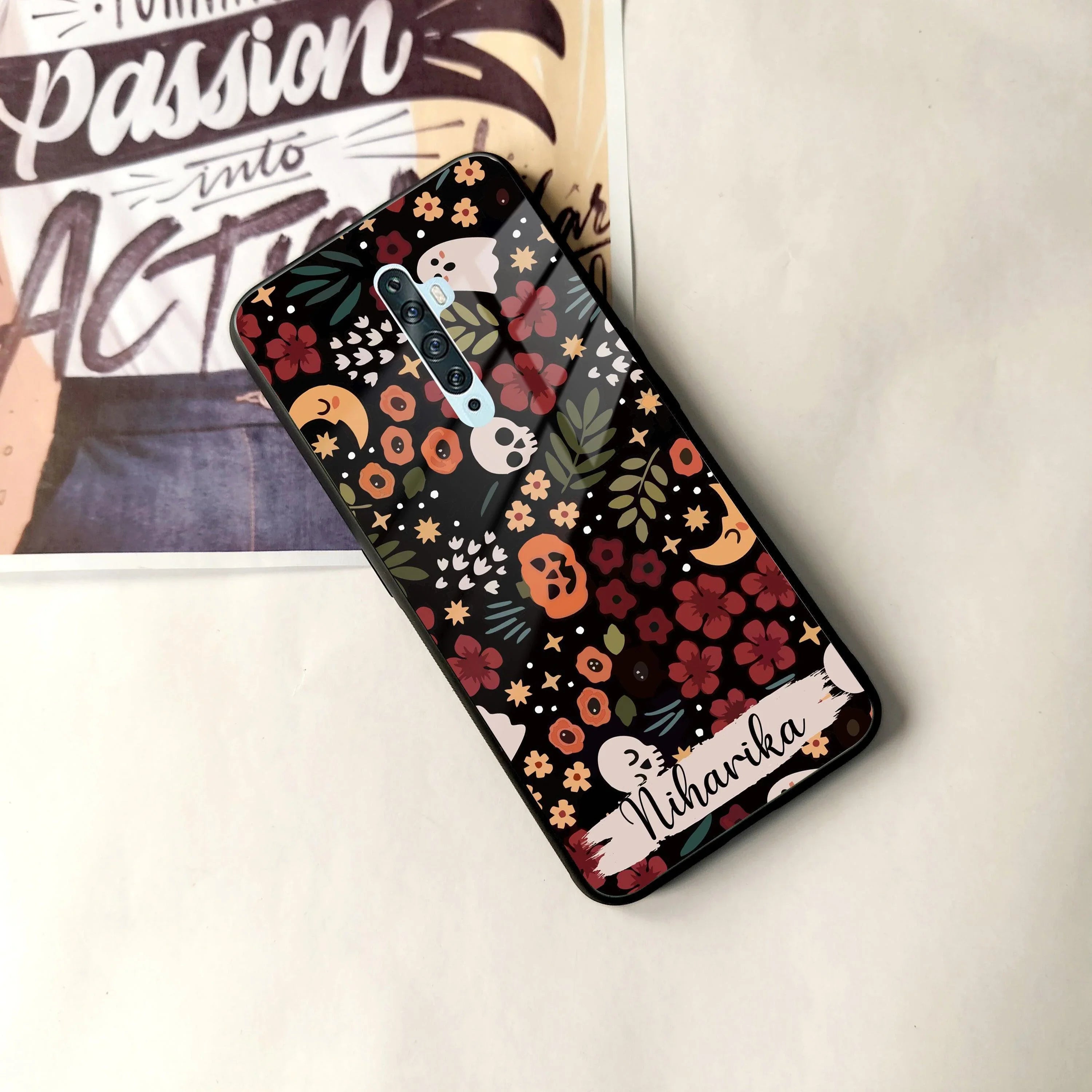 Hellowean Customize Glass Case Cover For Oppo - ShopOnCliQ