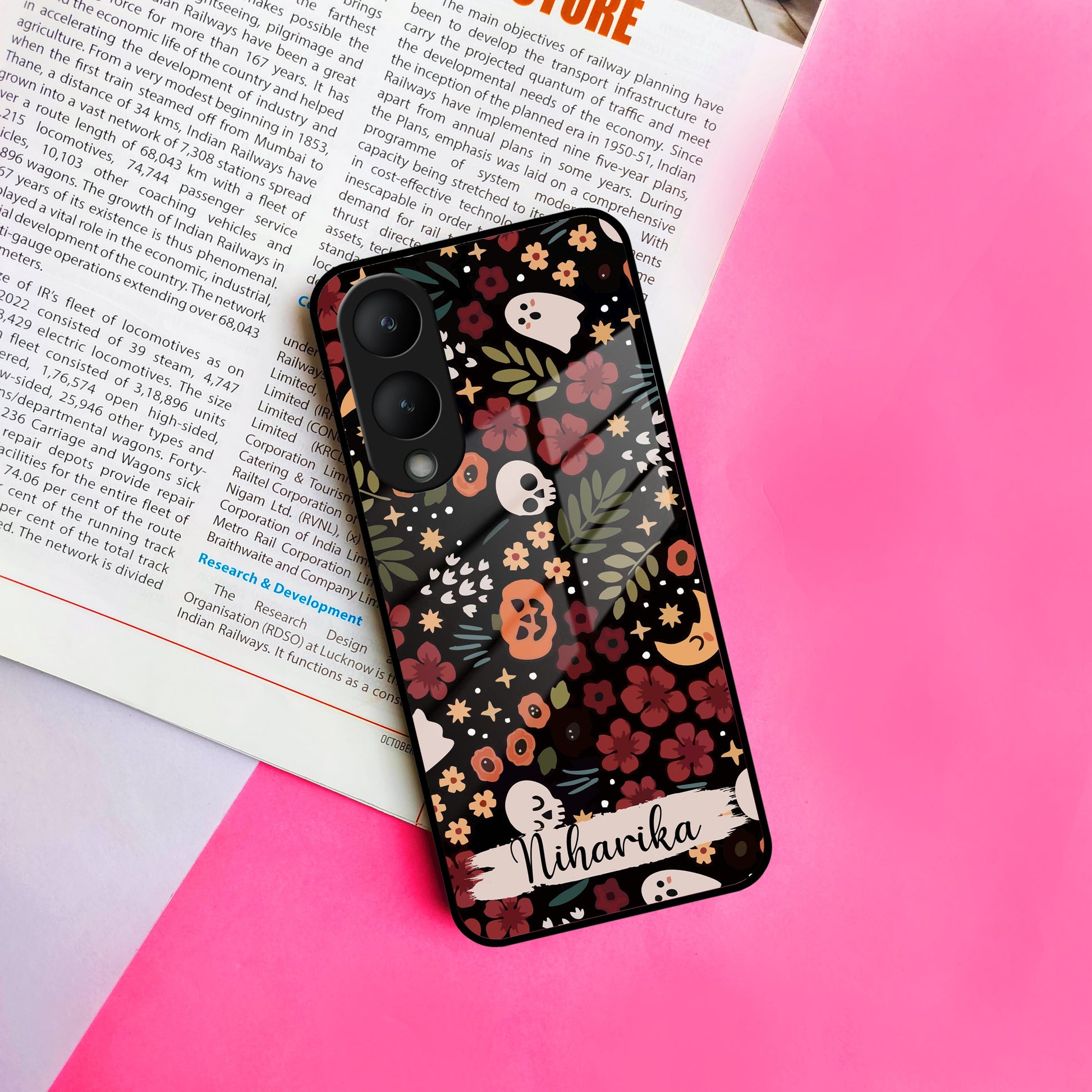 Hellowean Customize Glass Case Cover For Vivo ShopOnCliQ