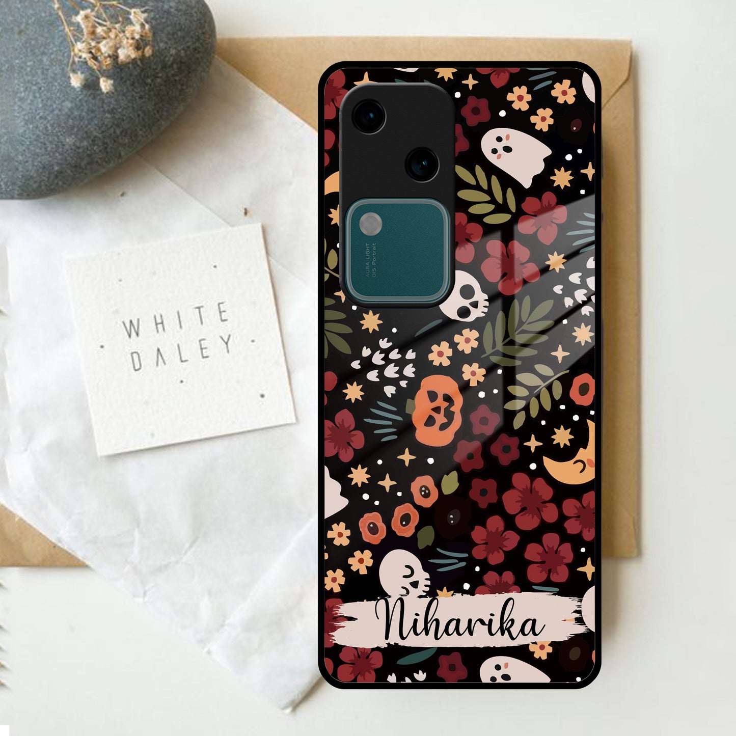 Hellowean Customize Glass Case Cover For Vivo ShopOnCliQ