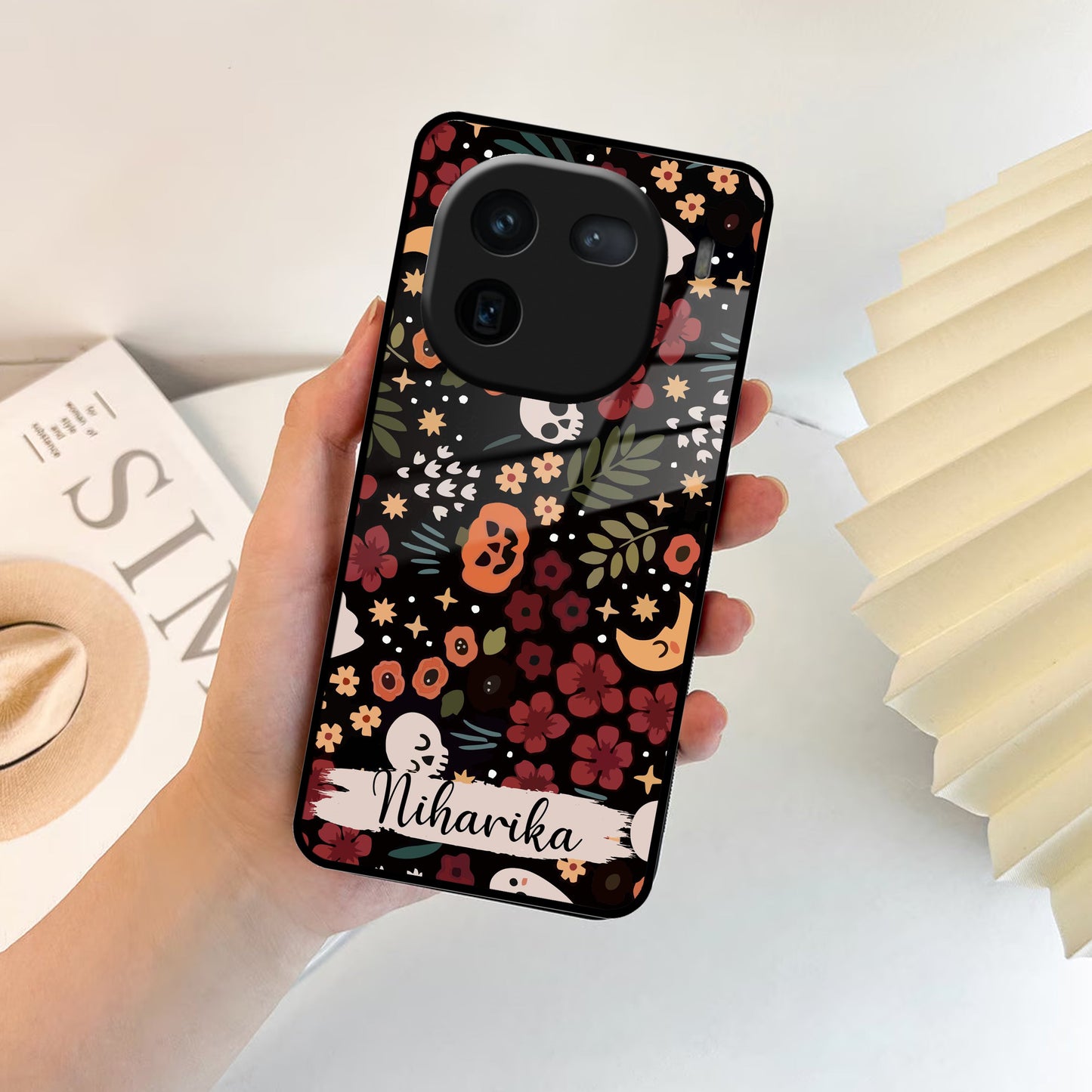 Hellowean Customize Glass Case Cover For Vivo ShopOnCliQ