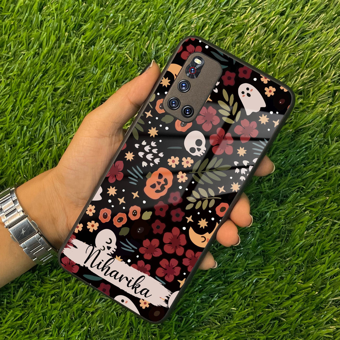 Hellowean Customize Glass Case Cover For Vivo ShopOnCliQ