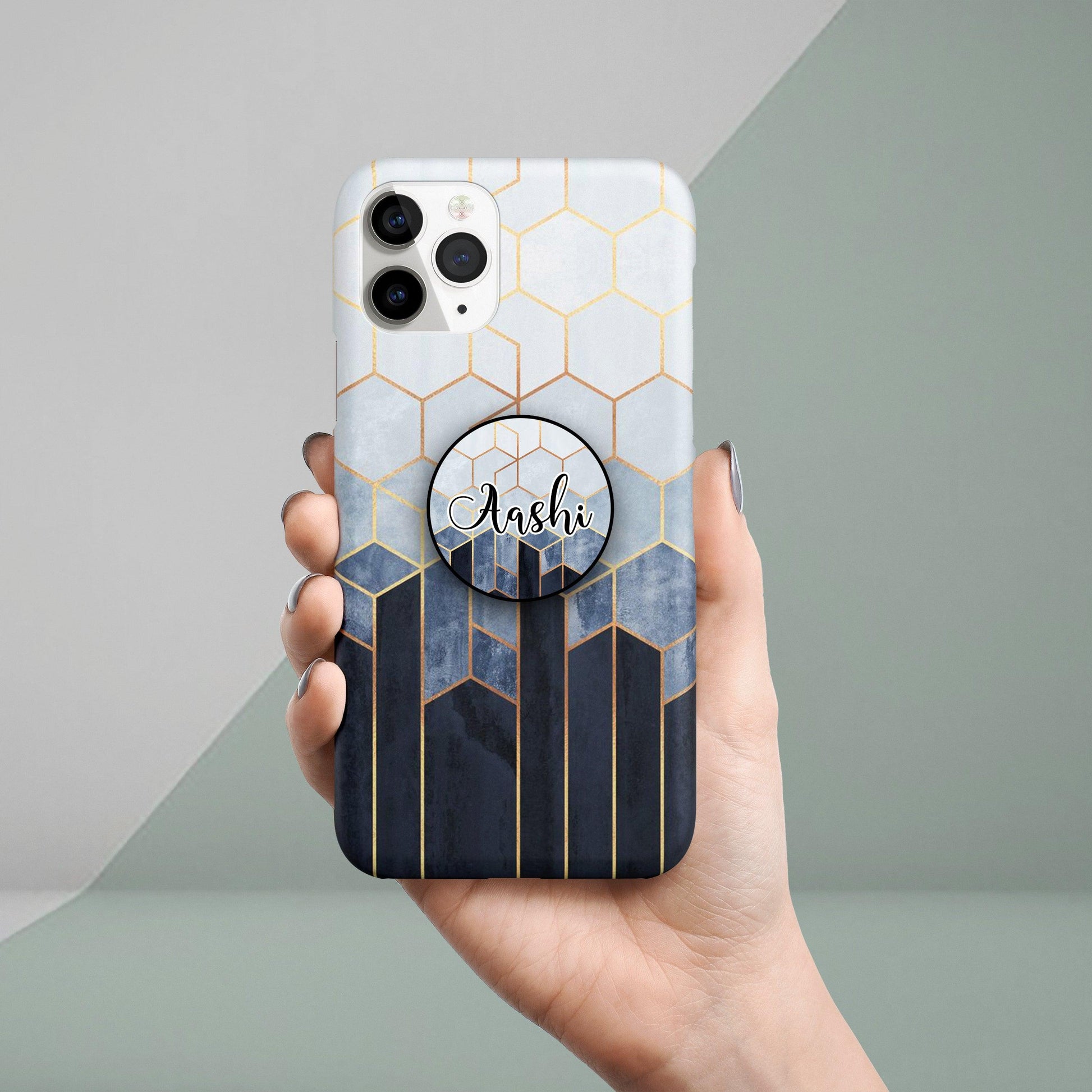 Hexagons Design Print Hard Slim Matte Phone Case & Cover ShopOnCliQ