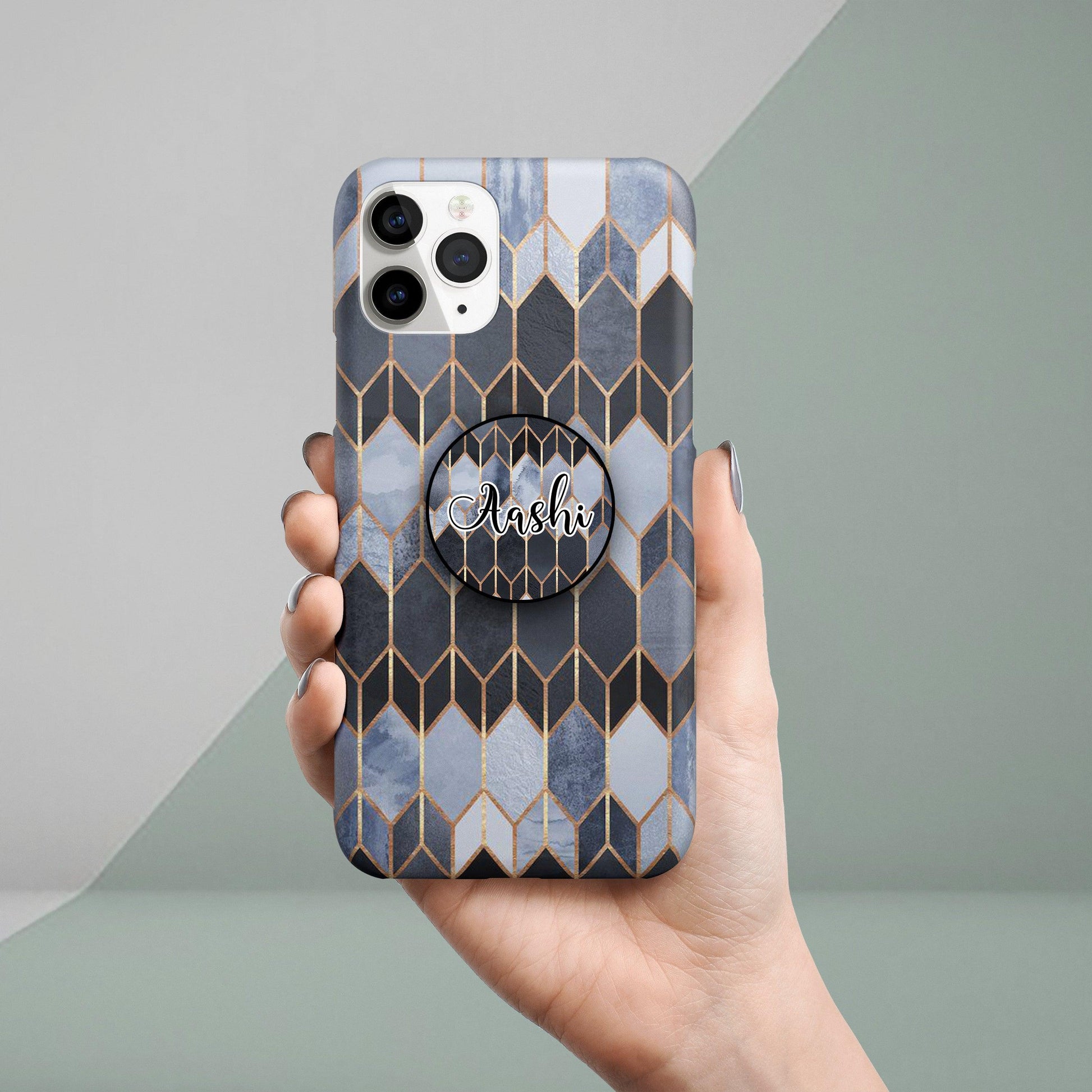 Hexagons Design Print Hard Slim Matte Phone Case & Cover ShopOnCliQ