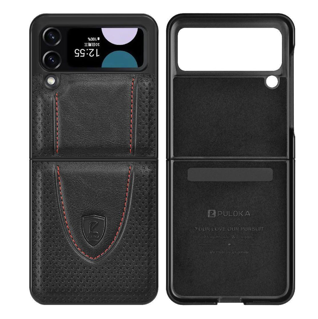 High Quality Business Leather Phone Cover Case for Samsung Galaxy Z Flip - ShopOnCliQ